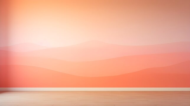 Abstract wallpaper featuring a harmonious gradient inspired by the serene colors of a sunset, background image, generative AI