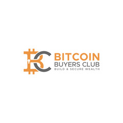 BC Bitcoin Buyer Club logo design icon element vector 