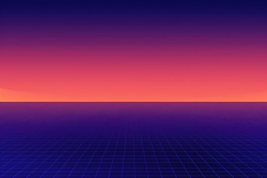 Purple gradient with a digital grid pattern, embodying a retro synthwave aesthetic for backgrounds and creative projects.

