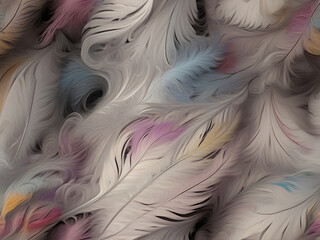 A colorful feather wallpaper abstract background