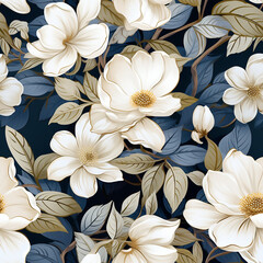floral seamless background nature pattern blossom wallpaper flowers botanical design decorative spring g