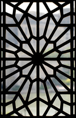 stained glass window texture and pattern