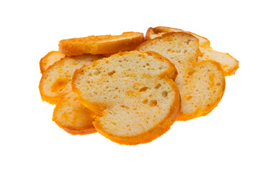 croutons with spices isolated