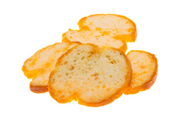 croutons with spices isolated