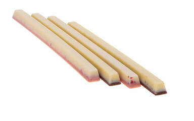 chocolate sticks isolated