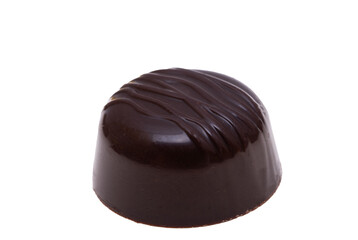 chocolate candies isolated