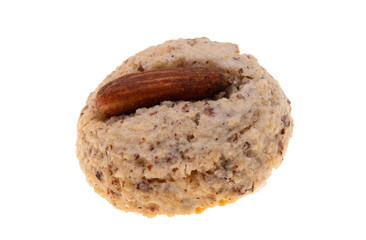 cookies with almonds isolated