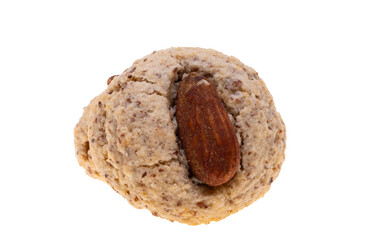 cookies with almonds isolated