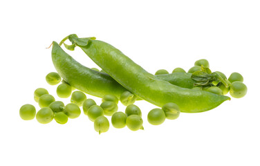 green peas isolated