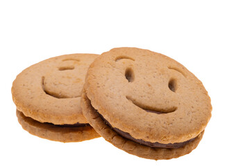 cookie smiley isolated
