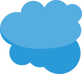 Obraz premium Blue Cloudscape Illustration 