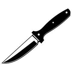 Elegantly Crafted Knife Pictogram, Depicting the Essence of Sharpness and Style.