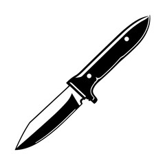Elegantly Crafted Knife Pictogram, Depicting the Essence of Sharpness and Style.