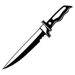 Elegantly Crafted Knife Pictogram, Depicting the Essence of Sharpness and Style.