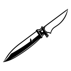 Elegantly Crafted Knife Pictogram, Depicting the Essence of Sharpness and Style.