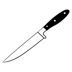 Elegantly Crafted Knife Pictogram, Depicting the Essence of Sharpness and Style.