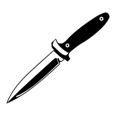 Elegantly Crafted Knife Pictogram, Depicting the Essence of Sharpness and Style.