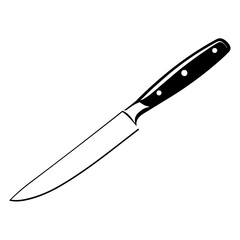 Elegantly Crafted Knife Pictogram, Depicting the Essence of Sharpness and Style.