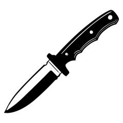 Elegantly Crafted Knife Pictogram, Depicting the Essence of Sharpness and Style.