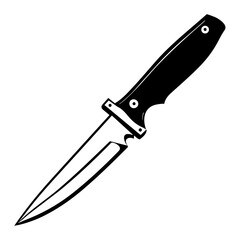 Elegantly Crafted Knife Pictogram, Depicting the Essence of Sharpness and Style.