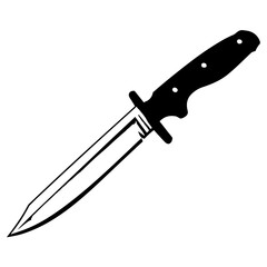 Elegantly Crafted Knife Pictogram, Depicting the Essence of Sharpness and Style.