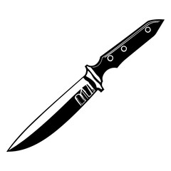 Elegantly Crafted Knife Pictogram, Depicting the Essence of Sharpness and Style.