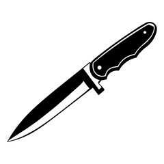 Elegantly Crafted Knife Pictogram, Depicting the Essence of Sharpness and Style.