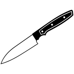 Elegantly Crafted Knife Pictogram, Depicting the Essence of Sharpness and Style.