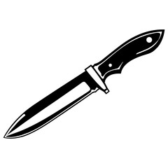 Elegantly Crafted Knife Pictogram, Depicting the Essence of Sharpness and Style.