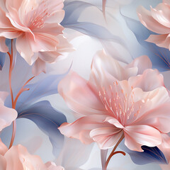 floral seamless pattern spring nature background flower wallpaper blossom design texture summer illustra