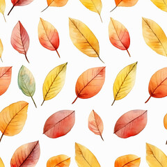 autumn pattern maple leaf seamless fall seasonal red design wallpaper background orange yellow foliage i