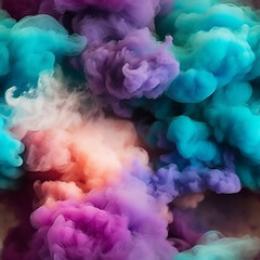 Fototapeta premium abstract paint powder explosion explode texture black fantasy background holi colored motion splatter sp