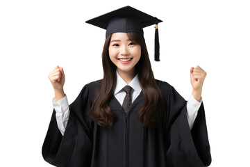 Graduating student wearing graduation gownsexpress