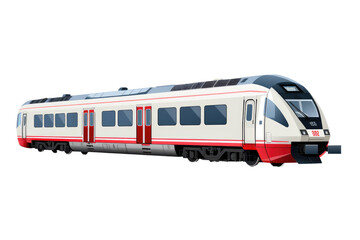 Naklejka premium train on transparent background