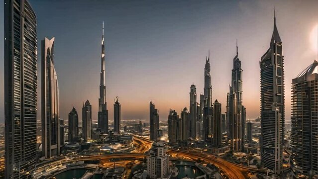 Cityscape Of Downtown Dubai
