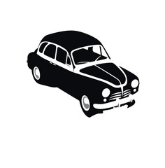 illustration Cars in silhouette