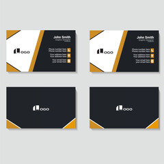 Modern simple light business card template design