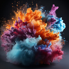 abstract paint colorful background texture smoke clouds explosion wallpaper blue motion design pink expl
