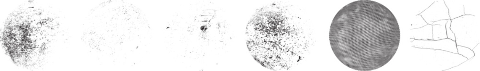 Sprayed black circle set.Graffiti art design . Noise dispersion circle . Spray effect .Grunge texture . Distressed element .vector
