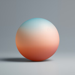 Rainbow colored glass ball,created with Generative AI tecnology.