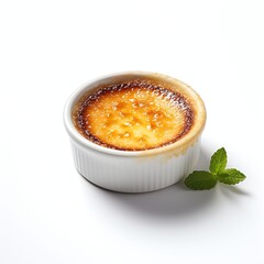 Creme brulee real photo photorealistic stock