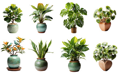Assorted Potted Plants and Foliage