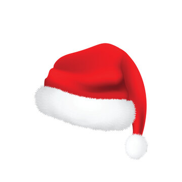 Santa Claus red hat isolated or transparent vector eps ai.