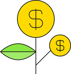 Dollar Plant Icon
