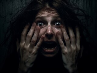 woman possessed by evil
