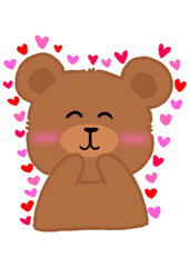 Super cute bear expression, icon, element, bear, cute, cartoon