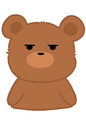 Super cute bear expression, icon, element, bear, cute, cartoon