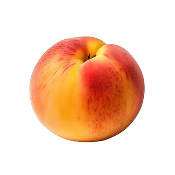 Peach photograph isolated on white background