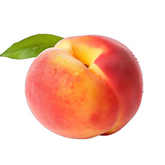 Fototapeta na wymiar Peach photograph isolated on white background