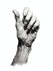 medium concept art shot of the back of a human hand